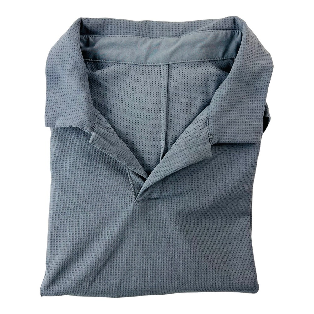 Lululemon Gray Short Sleeve Athletic Polo Shirt Mens Size Small